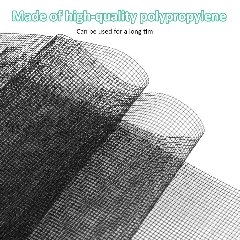 Rindion 48x102 Inch Window Screen Replacement  DIY Adjustable Pet-Proof Patio Screen  Anti-Mosquito Window Screen Mesh for Porch and Sliding Doors - Image 3